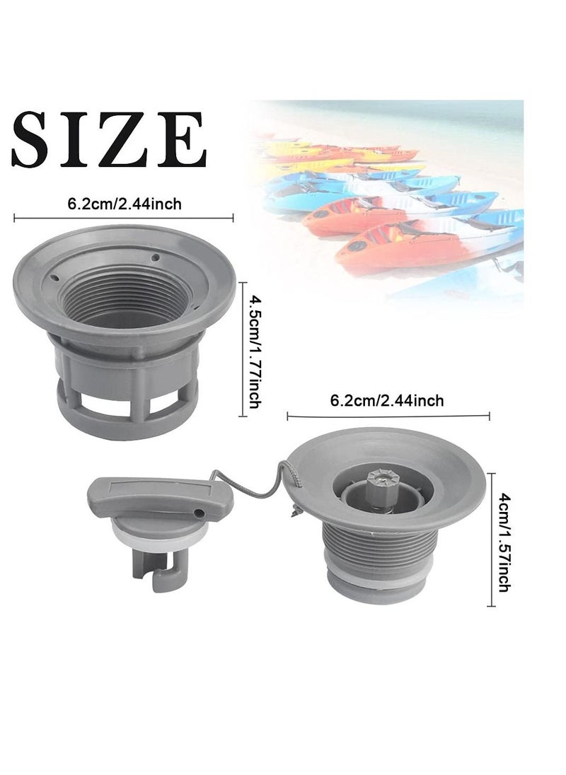 Y&D Inflatable Boat Air Valve, Kayak 8 Teeth Valve PVC Gas Cap Replacement , Adapter, Suitable for Dinghy Cano  - Image 2