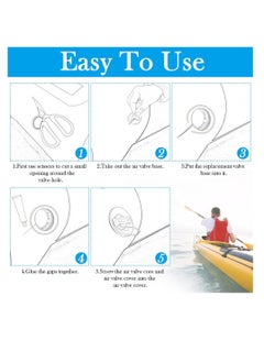 Y&D Inflatable Boat Air Valve, Kayak 8 Teeth Valve PVC Gas Cap Replacement , Adapter, Suitable for Dinghy Cano  - Image 5