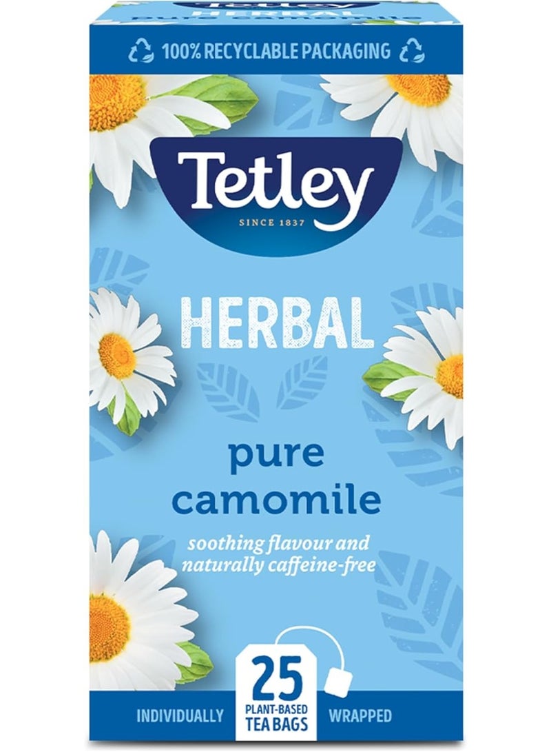 Tetley Pure Camomile Herbal Drink 25 bags - Image 1