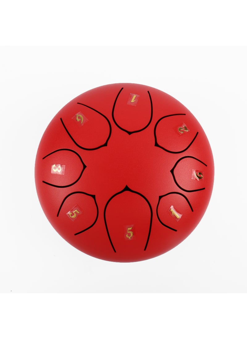 6-Inch 8-Tone Steel Tongue Drum Cinnabar red - pzsku/Z0089C1DE23058434C44CZ/45/_/1734111153/dde19165-3897-461e-b3d4-23a3d62f2803