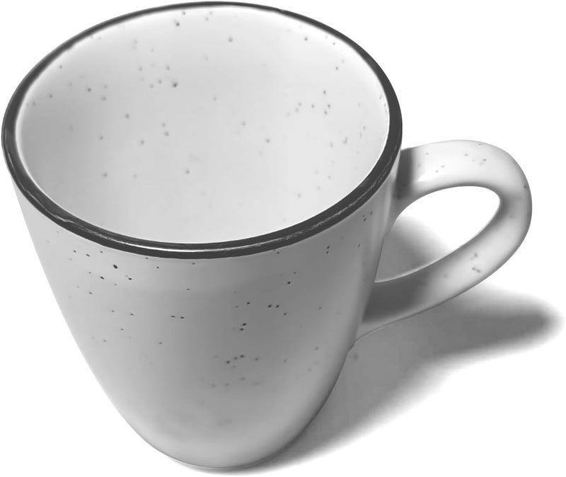 Qimacplus Ceramic Mugs Gift for Best Friend  Microwave  Dishwasher Safe Ceramic Tea Cup  Perfect for Latte Americano Cappuccinos Tea Bag  Beverages Coffee Mugs Off White 350Ml Pack of 1 - Image 2