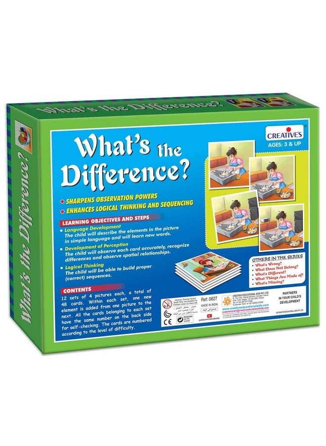 Creative's Creative Educational Aids - What S The Difference - Picture Cards, 3 Years And Above  - Image 3