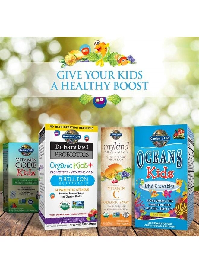 Garden of Life - Vegetarian Multivitamin Supplement for Kids - Vitamin Code Kids Chewable Raw Whole Food Vitamin with Probiotics, 30 Chewable Bears - Image 1