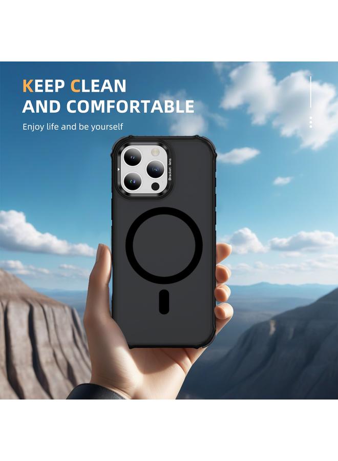 S-TOP Case For iPhone 16 Pro Max Rainbow Series Skin Feel MagSafe Lens Holder Phone Case - Image 2