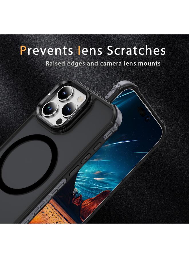 S-TOP Case For iPhone 16 Pro Max Rainbow Series Skin Feel MagSafe Lens Holder Phone Case - Image 4