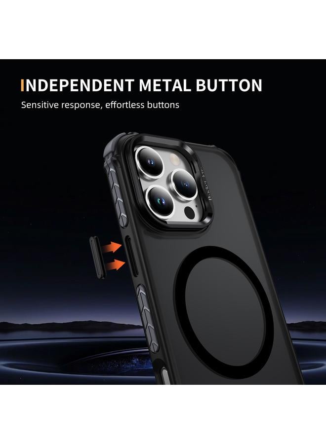 S-TOP Case For iPhone 16 Pro Max Rainbow Series Skin Feel MagSafe Lens Holder Phone Case - Image 5