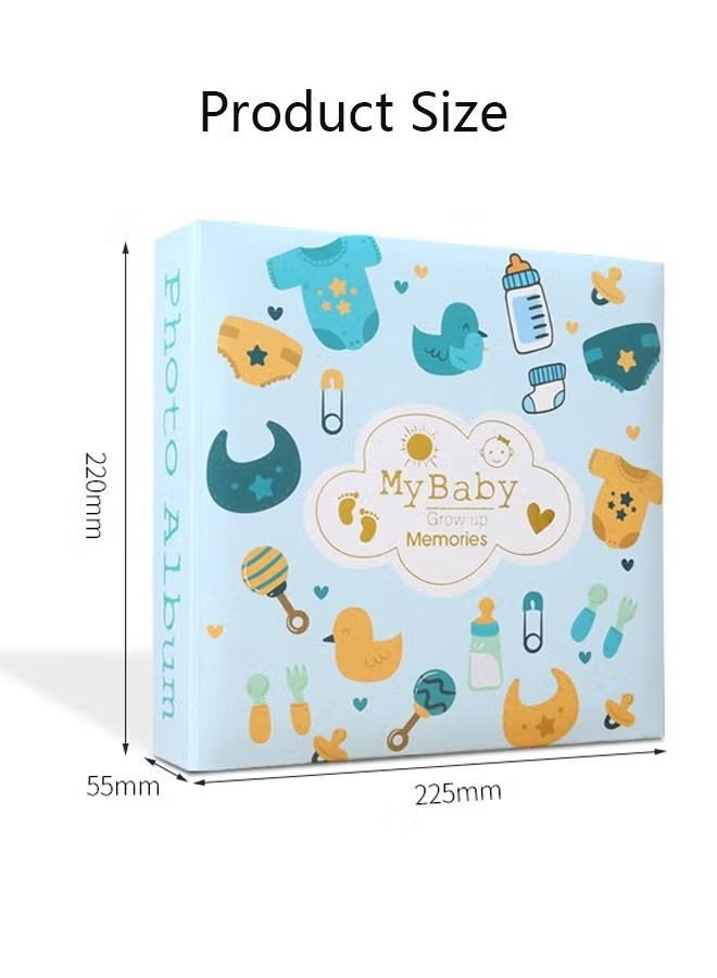 2Packs 200 Pockets Foil Stamping Photo Album for 6 Inches Photos Portable Photo Album for Baby Family Wedding Boys Girls - Image 3