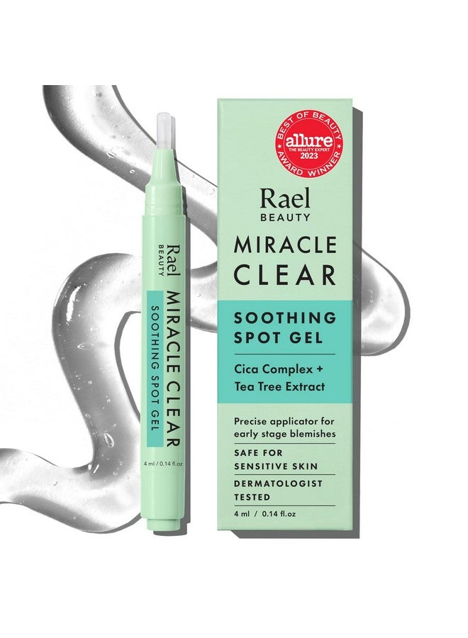 Rael Rael Acne Spot Treatment, Miracle Clear Soothing Spot Gel Pen - Acne Gel, Pimple and Blemish Treatment, Korean Skincare, for Early Stage, Succinic Acid, Tea Tree, Cica, Vegan, Cruelty Free (0.14 oz)  - Image 1