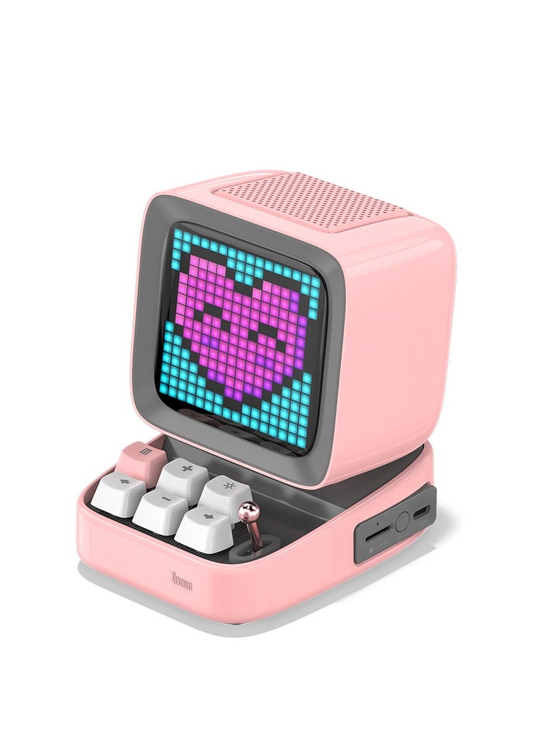 General Retro Pixel Art Gaming Bluetooth Speaker with 16X16 LED App-Controlled Front Screen  - Image 1