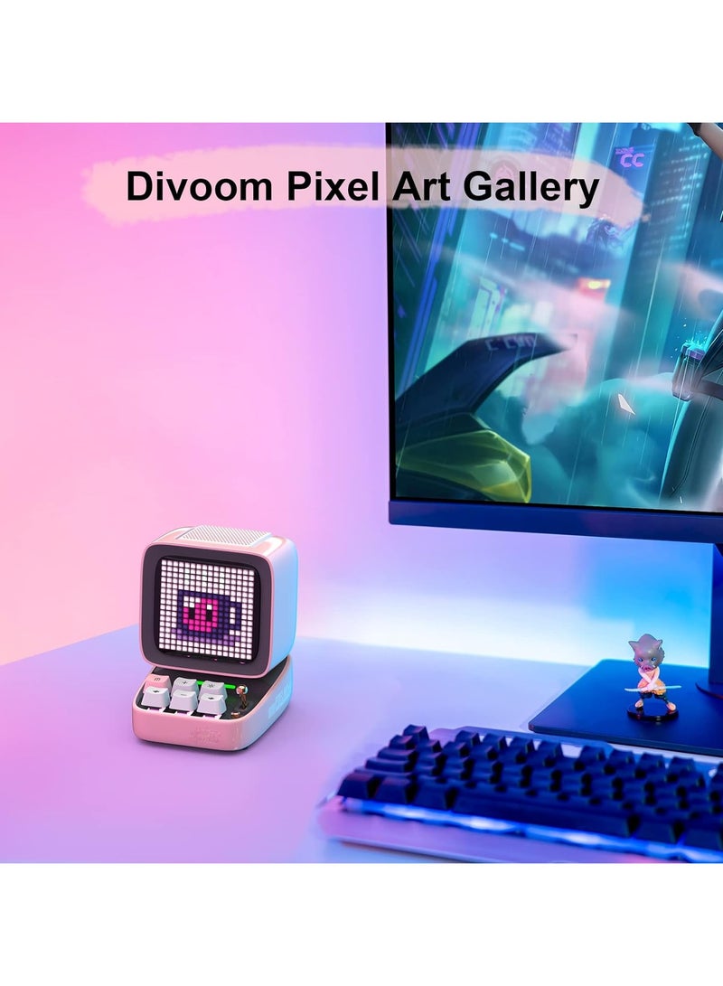 General Retro Pixel Art Gaming Bluetooth Speaker with 16X16 LED App-Controlled Front Screen  - Image 5