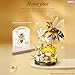 MEIEST Insect Flower Building Blocks SetColorful Construction Building Bricks Toy with a Science Popularization CardCreative Home Decoration Honeybee - Image 4