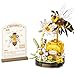MEIEST Insect Flower Building Blocks SetColorful Construction Building Bricks Toy with a Science Popularization CardCreative Home Decoration Honeybee - Image 2