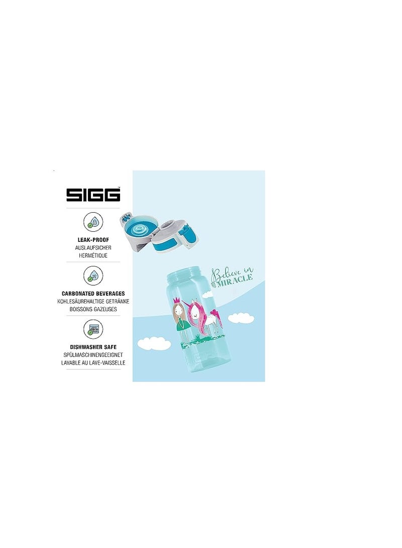 Sigg Viva One Believe In Miracles Children'S Drinking Bottle (0.5 L), Pollutant-Free Children'S Bottle With Leak-Proof Lid, Kids' Water Bottle With One-Handed Use - Image 4