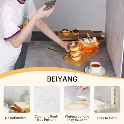 BEIYANG 2 PCS Photo Backdrop Boards with 2 PCS Brackets for Flat Lay or Food Photography Background - Image 4