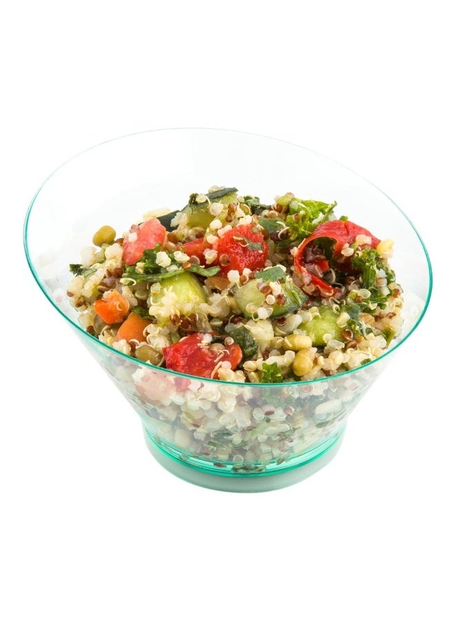 Restaurantware 7 Ounce Plastic Serving Bowls, 100 Round Incline Bowls - Disposable, Small, Seagreen Plastic Round Bowls, Unique Design, For Soups, Appetizers, Or Desserts - Image 2