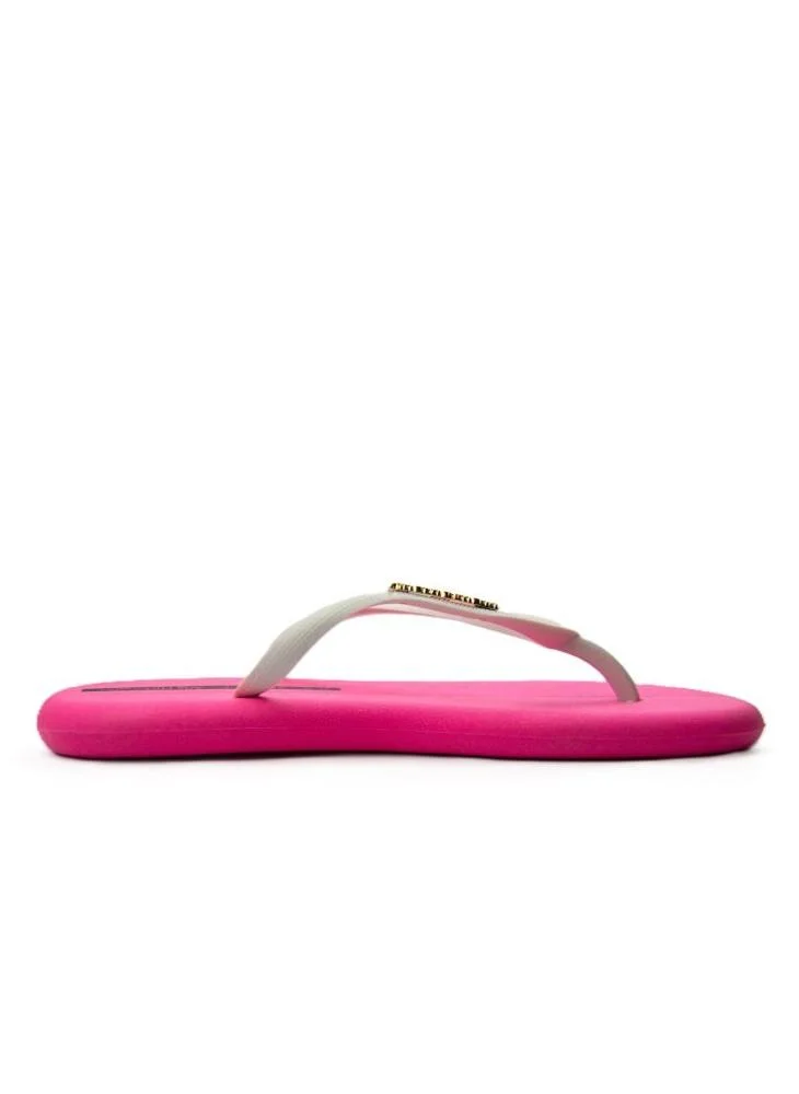 Voices Boat Women'S Flip Flops With Matching Brand Design Strap - Pink/White