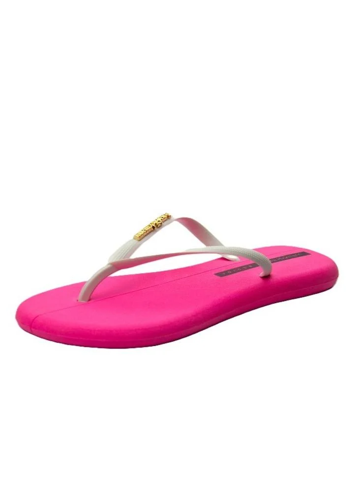 Voices Boat Women'S Flip Flops With Matching Brand Design Strap - Pink/White
