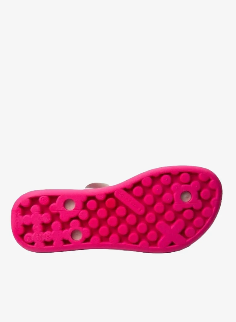 Voices Pink-Off White-Gold Boat Women'S Flip Flops With Matching Brand Design Strap - Pink/White for Women | Best Price UAE