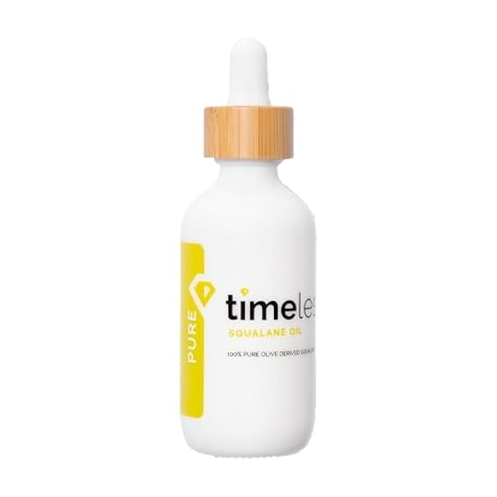 Timeless Skin Care Squalane Oil 100% Pure - Plant-Based Face Oil - Fragrance-Free - For Dry Skin - Moisturizing - 2 oz - Image 1
