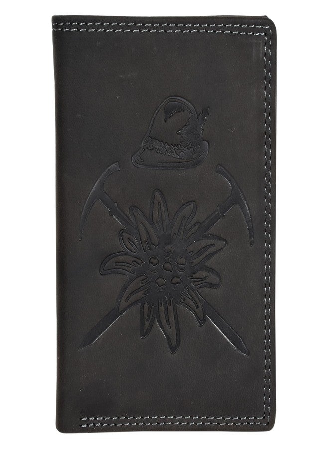 Sassora Premium Leather Printed Pattern Design RFID Large Notecase for Men - Image 1