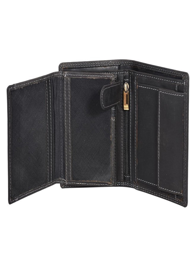 Sassora Premium Leather Printed Pattern Design RFID Large Notecase for Men - Image 5