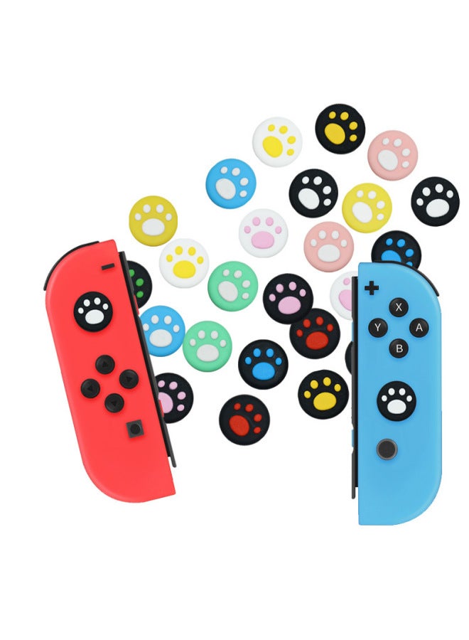 Feizhi Beitong Black Samurai Handle Cat Claw Rocker Cap Glue Remote Sensing Cover Protective Cap Key Cap Accessories Carnival-Product Color:Black Background Powder Claws 1 Large Quantity And Good Price  - Image 4