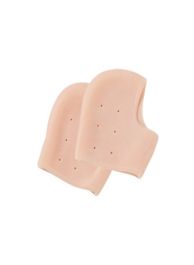 جوارب من السيليكون لتنعيم القدم والتخلص من التشققات اللون الوردي - Image 1