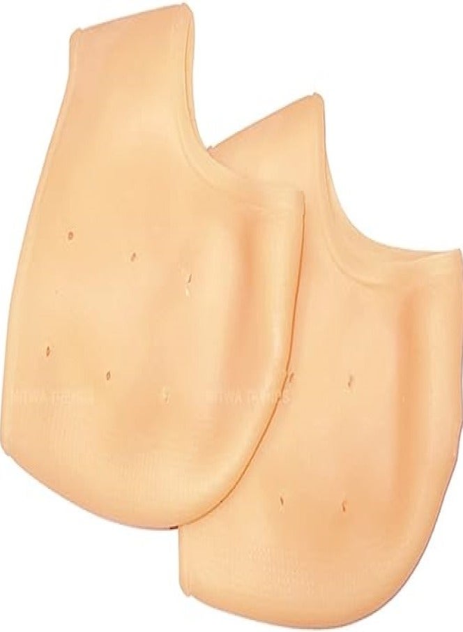 جوارب من السيليكون لتنعيم القدم والتخلص من التشققات اللون الوردي - Image 2