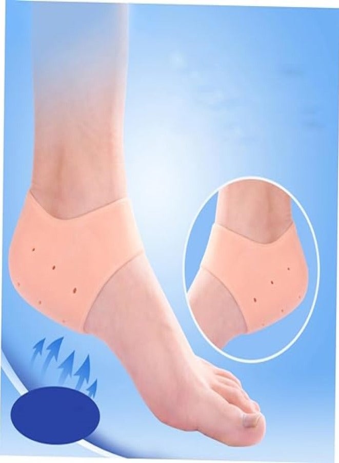 جوارب من السيليكون لتنعيم القدم والتخلص من التشققات اللون الوردي - Image 3