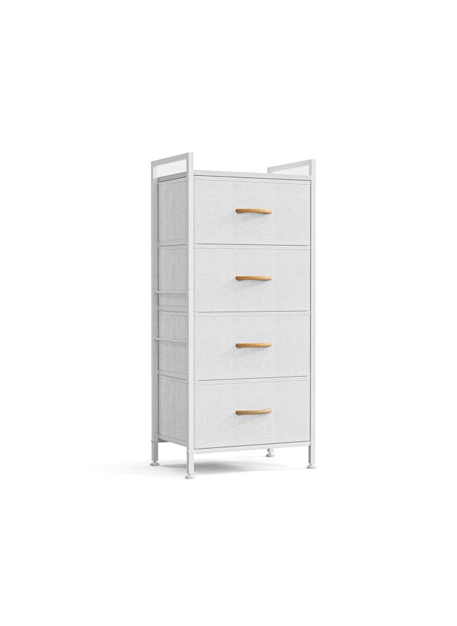 LINSY HOME Dresser for Bedroom with 4 Drawers, Tall Dressers Storage Drawers, Nursery Dresser Tower Organizer Unit for Hallway, Entryway, Closets - White - pzsku/Z008A41EFD29C6606ED94Z/45/_/1728154852/9234c13a-10ec-44fb-b9cb-ec8966a7f2b4