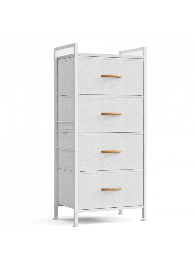 LINSY HOME Dresser for Bedroom with 4 Drawers, Tall Dressers Storage Drawers, Nursery Dresser Tower Organizer Unit for Hallway, Entryway, Closets - White - pzsku/Z008A41EFD29C6606ED94Z/45/_/1728154864/5df6b110-06ba-440b-b352-80b8ec254dd5