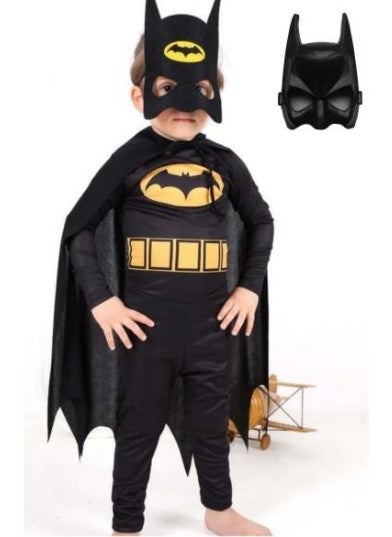 Batman Child Costume Masked - Cloak and 2 Pieces Masked  - Image 1