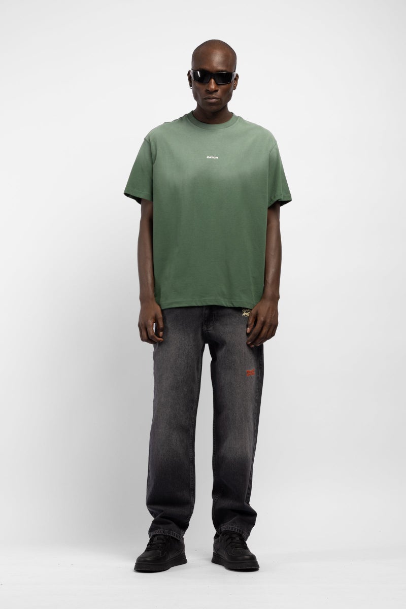 Catch Gradient Wash Logo Printed T-Shirt - Image 1