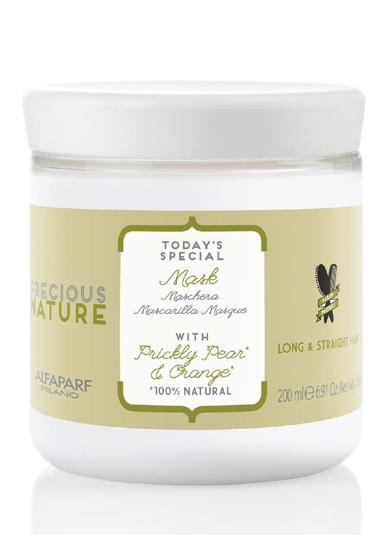 Precious Nature mask with prickly pear and orange for long and straight hair 200ml