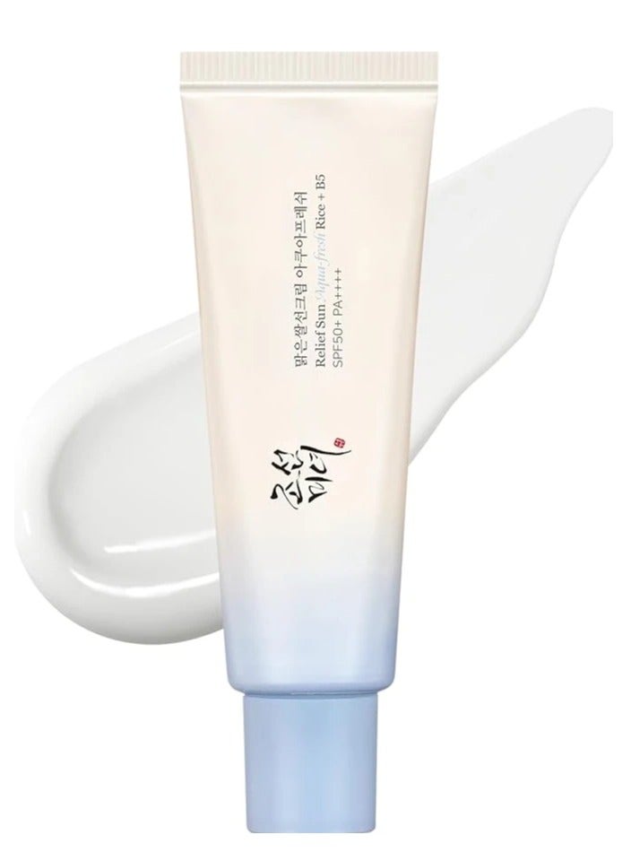 Relief Sun Aqua Fresh Water Sunscreen Cream (Rice + Vitamin B5) (SPF50+ PA++++)