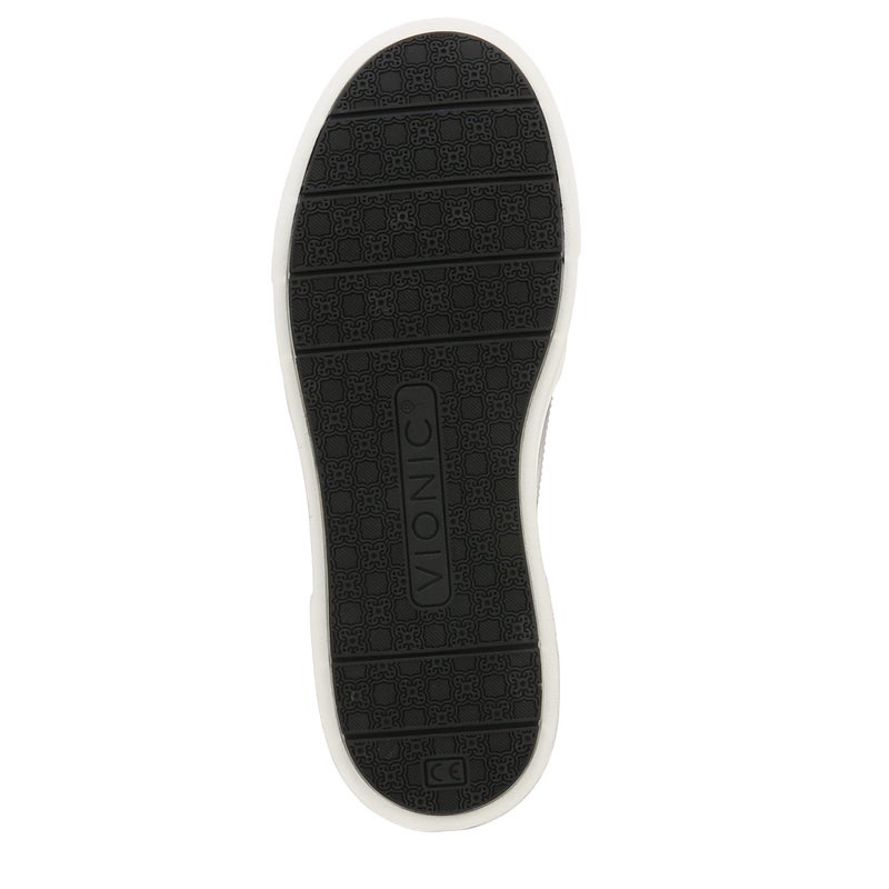 Vionic Women's Sneaker Kimmie Perf- Comfortable Slip Ons That Includes a Built-in Arch Support Black Leather 5 Wide - Image 5