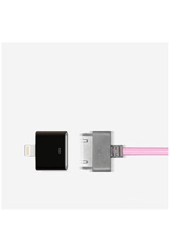 Ntech محول Lightning 30-Pin من NTECH [معتمد من M-F-i]، عبوة واحدة من موصلات الشحن والمزامنة من 8 سنون ذكر إلى 30 سنون أنثى متوافقة مع iPhone 12/11/X/8/7/6P/5S/4S/4/3/3G، iPad (ليس صوتًا) (أسود)  - Image 5