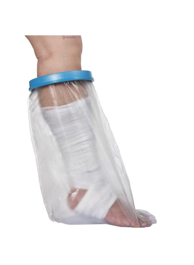 DIALDRCARE غطاء جبيرة مقاوم للماء للبالغين من DIALDRCARE، ضمادات قابلة لإعادة الاستخدام، واقي جاف للاستحمام (واقي جبيرة الساق)  - Image 1