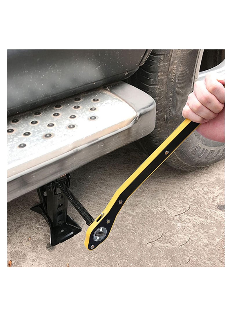 Jack Ratchet Wrench Wheel Hand Crank Wrench Cross Wrench Car Labor-saving  - Image 4
