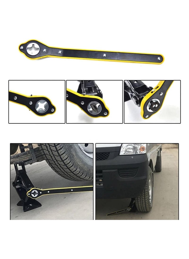 Jack Ratchet Wrench Wheel Hand Crank Wrench Cross Wrench Car Labor-saving  - Image 1