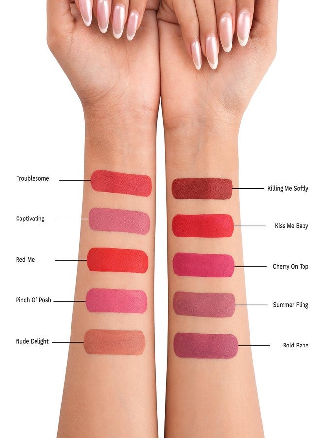 PAC Matte Addict Captivating | Non Drying Intensely Pigmented | Comfortable Matte | 12H Wear - Image 3