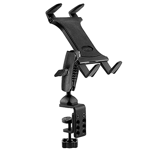 ARKON Mounts Heavy-Duty Clamp Slim-Grip Tablet Mount | Universal Tablet Fit | Solid C-Clamp | 360° Adjustable Viewing Angle | Compatible with iPad, Galaxy, Note, Tab, Pixel and more | TABRM086 - Image 1