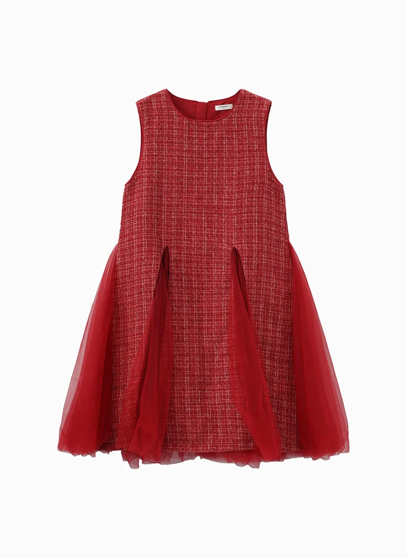 بالابالا فستان بناتي منسوج قطعة واحدة