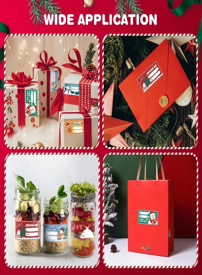 Sensrola 500 PCS Christmas Gift Tags, Christmas Name Tags Stickers, Self-Adhesive Labels for Presents, Bags, Boxes, Wrapping Paper Christmas Decorations - Image 5