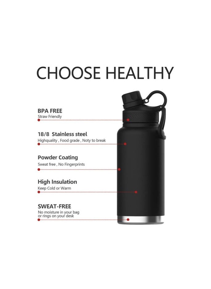 Generic - 306 Stainless Steel Vacuum Insulated Water/Beverage Bottle with Durable Leakproof Metal Thermos Cap for Various Activities 32 oz/956ml - Image 1