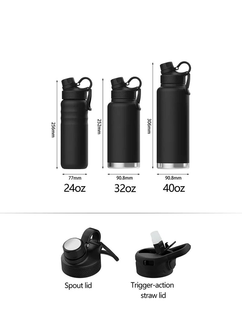 Generic - 306 Stainless Steel Vacuum Insulated Water/Beverage Bottle with Durable Leakproof Metal Thermos Cap for Various Activities 32 oz/956ml - Image 1