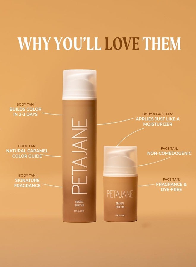 Peta Jane Gradual Tanning Body Lotion | Nourishing, Buildable, Streak-Free Glow | Vegan, Non-Toxic, Cruelty-Free, Hydrating, Natural Finish, No Fake Tan Smell, 6.7 Fl Oz - Image 2
