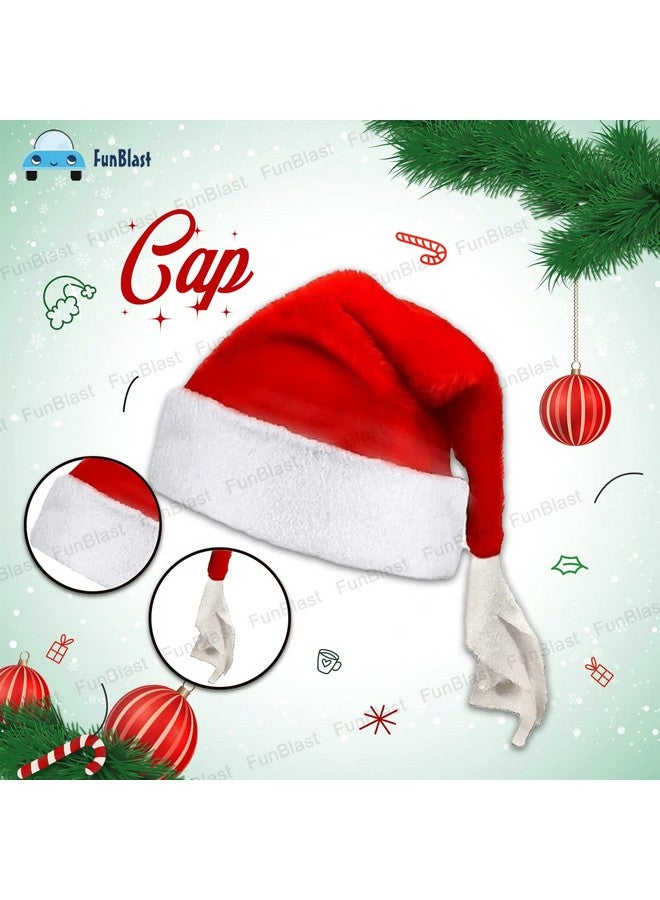 فنبلاست فستان تنكري سانتا كلوز من فن بلاست للأطفال والبنات - ملابس عيد الميلاد للبنات/ملابس تنكرية لعيد الميلاد للأطفال الصغار/هدايا عيد الميلاد للأطفال (من 8 إلى 12 سنة) - Image 4