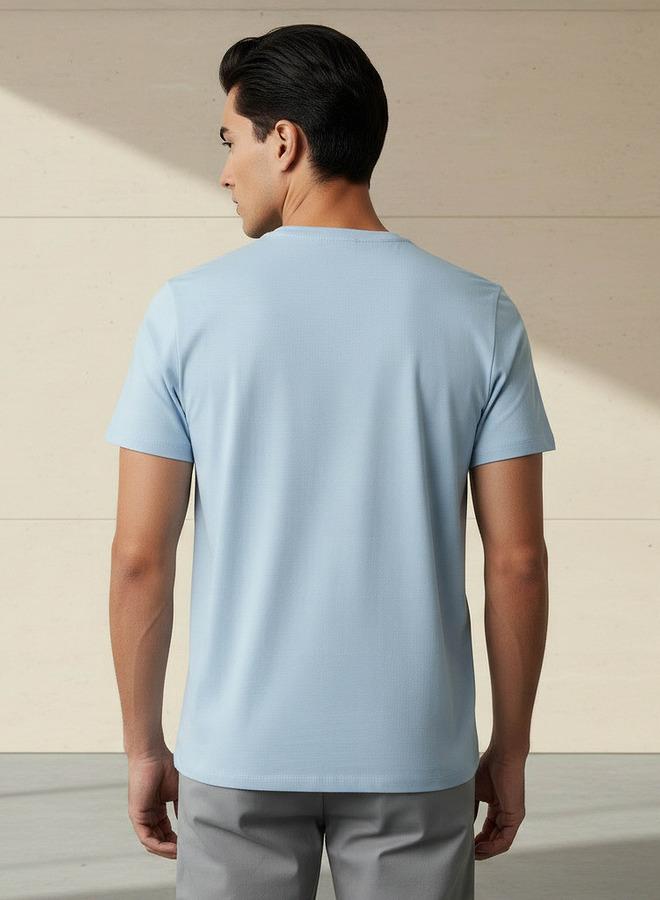 Iconic Men Slim Fit Crew Neck Short Sleeve Printed T-shirt - Image 3