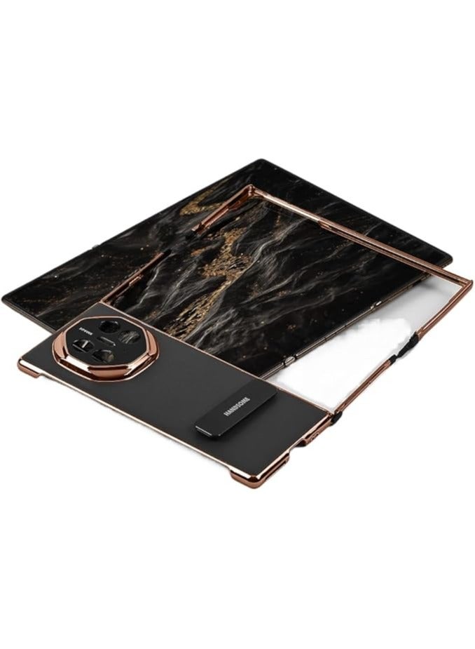 عام كفر جلدي متوافق مع هواوي ميت XT، مع إطار ورفع مخفي، مع نوابض مغلفة بالكامل لمقاومة الزلازل والسقوط، غطاء حماية لهواوي ميت XT